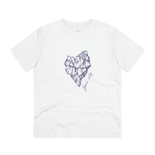 Belle Mt. Heart Logo Design Organic T-shirt - Unisex